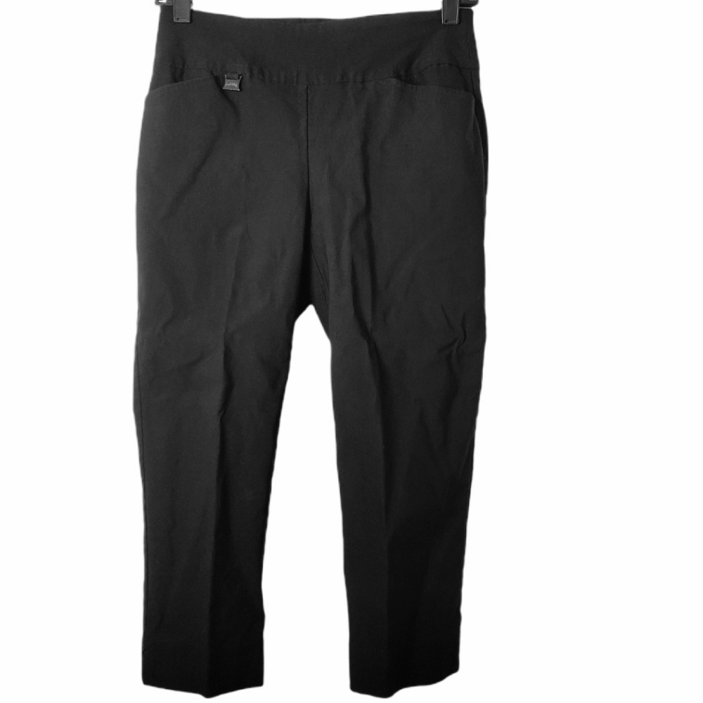 Joseph Ribkoff Women's Black Capri Crop Pants Pull On‎ Trousers Pedal Pushers